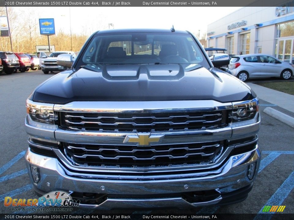 2018 Chevrolet Silverado 1500 LTZ Double Cab 4x4 Black / Jet Black Photo #13