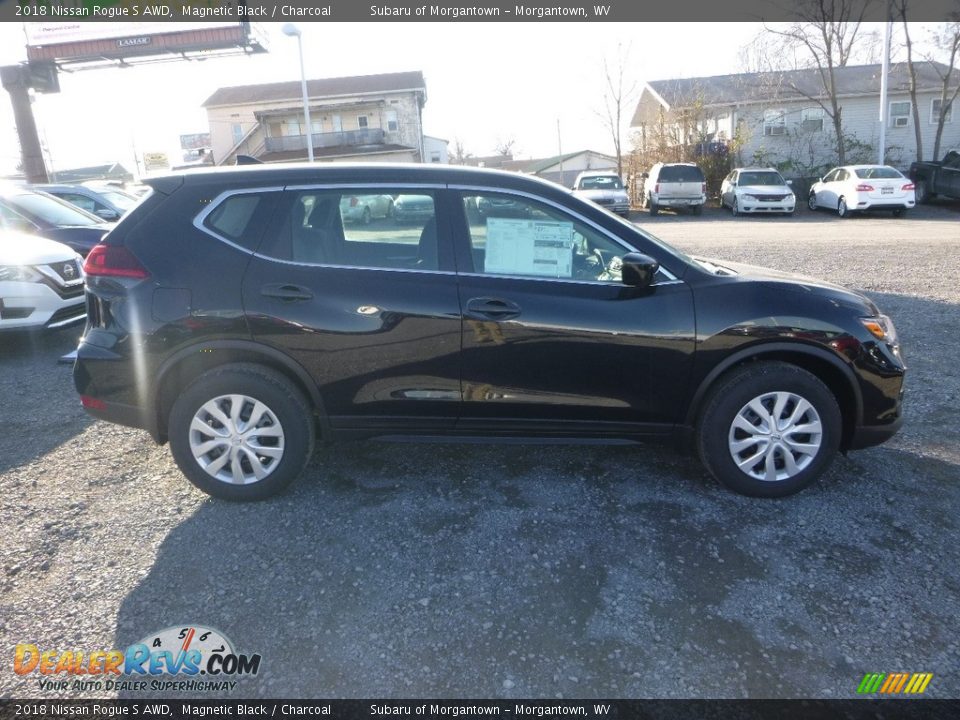 2018 Nissan Rogue S AWD Magnetic Black / Charcoal Photo #6