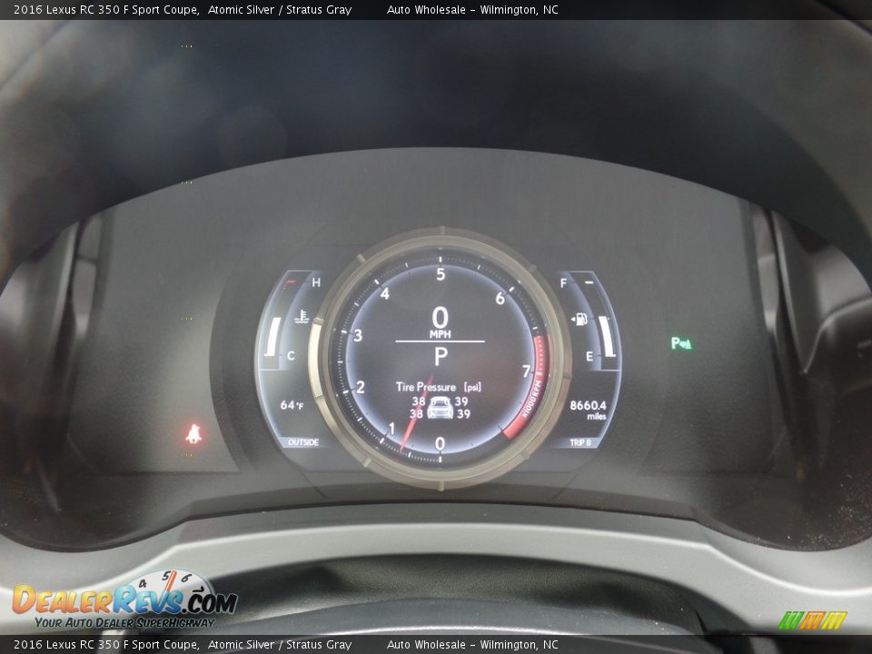 2016 Lexus RC 350 F Sport Coupe Atomic Silver / Stratus Gray Photo #16