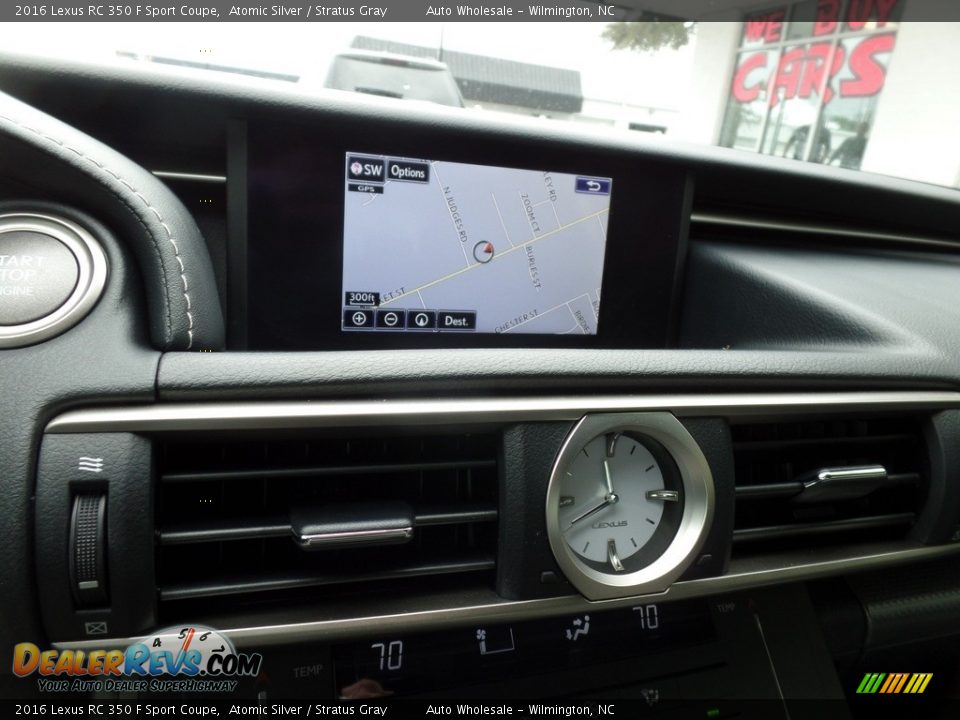 2016 Lexus RC 350 F Sport Coupe Atomic Silver / Stratus Gray Photo #17
