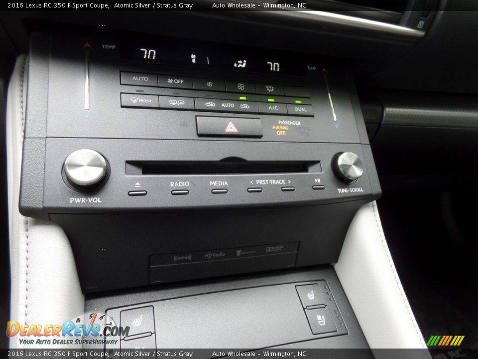 2016 Lexus RC 350 F Sport Coupe Atomic Silver / Stratus Gray Photo #19