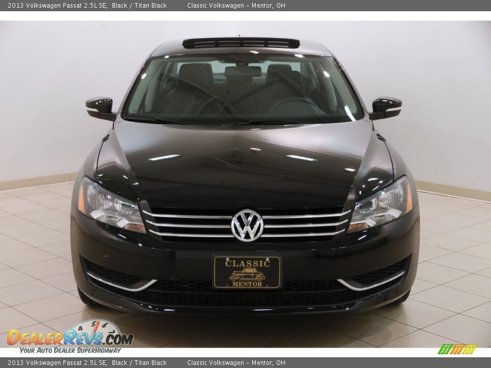 2013 Volkswagen Passat 2.5L SE Black / Titan Black Photo #2