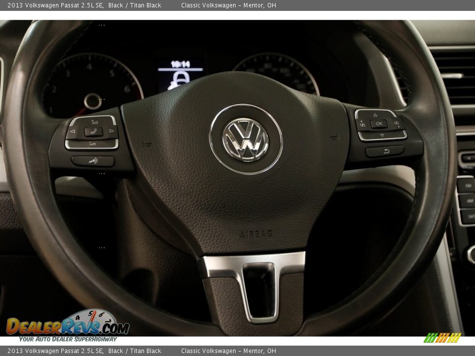 2013 Volkswagen Passat 2.5L SE Black / Titan Black Photo #7