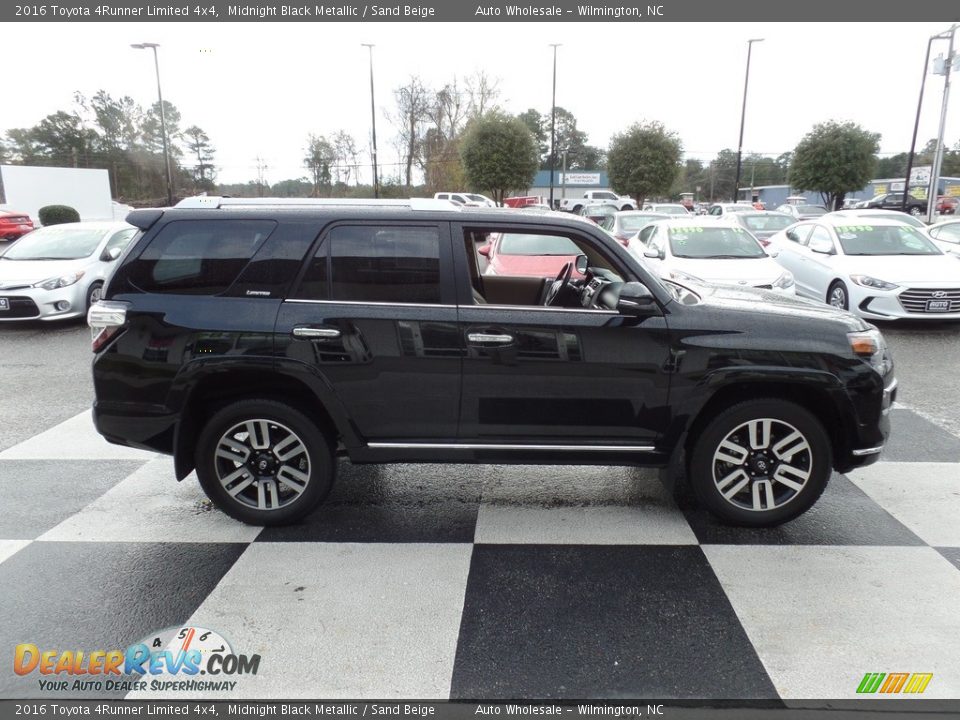2016 Toyota 4Runner Limited 4x4 Midnight Black Metallic / Sand Beige Photo #3