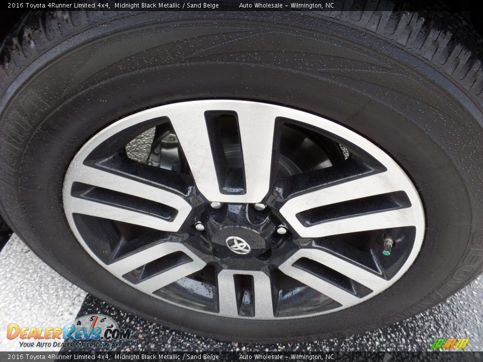 2016 Toyota 4Runner Limited 4x4 Midnight Black Metallic / Sand Beige Photo #7