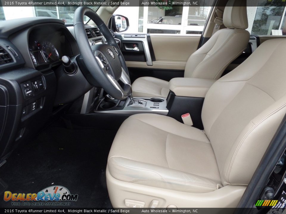 2016 Toyota 4Runner Limited 4x4 Midnight Black Metallic / Sand Beige Photo #10