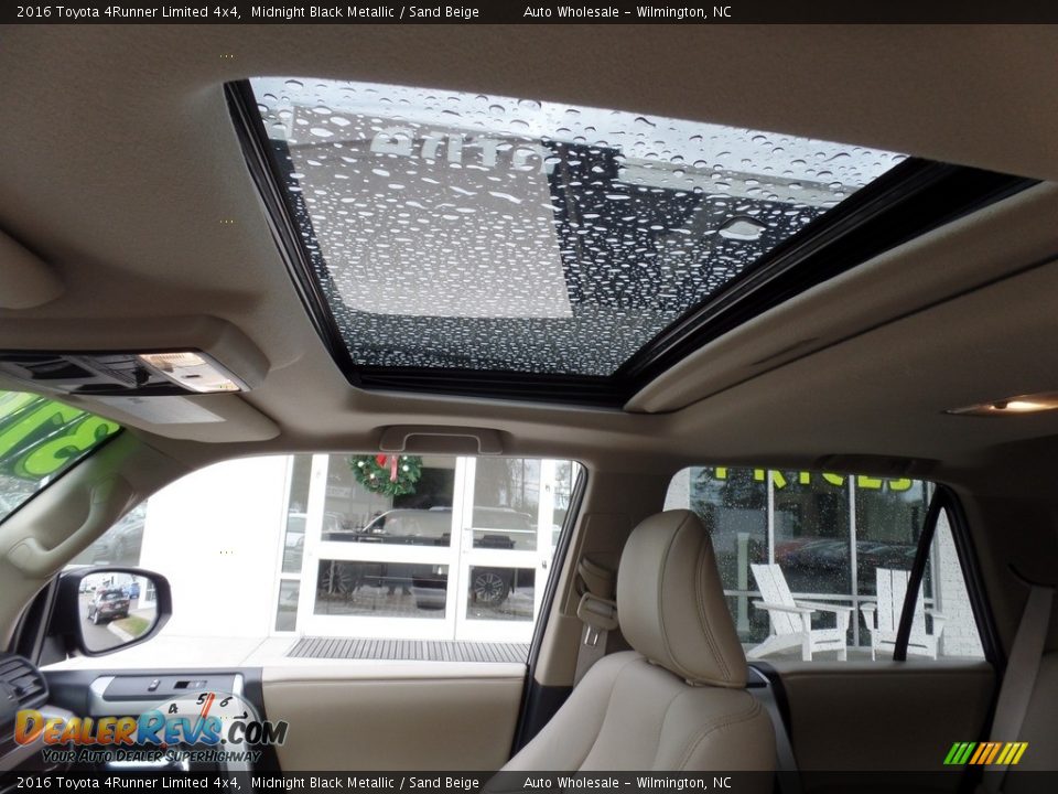 2016 Toyota 4Runner Limited 4x4 Midnight Black Metallic / Sand Beige Photo #11