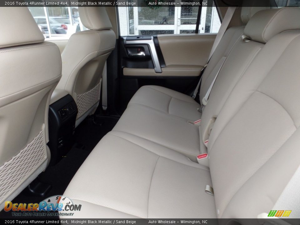 2016 Toyota 4Runner Limited 4x4 Midnight Black Metallic / Sand Beige Photo #12