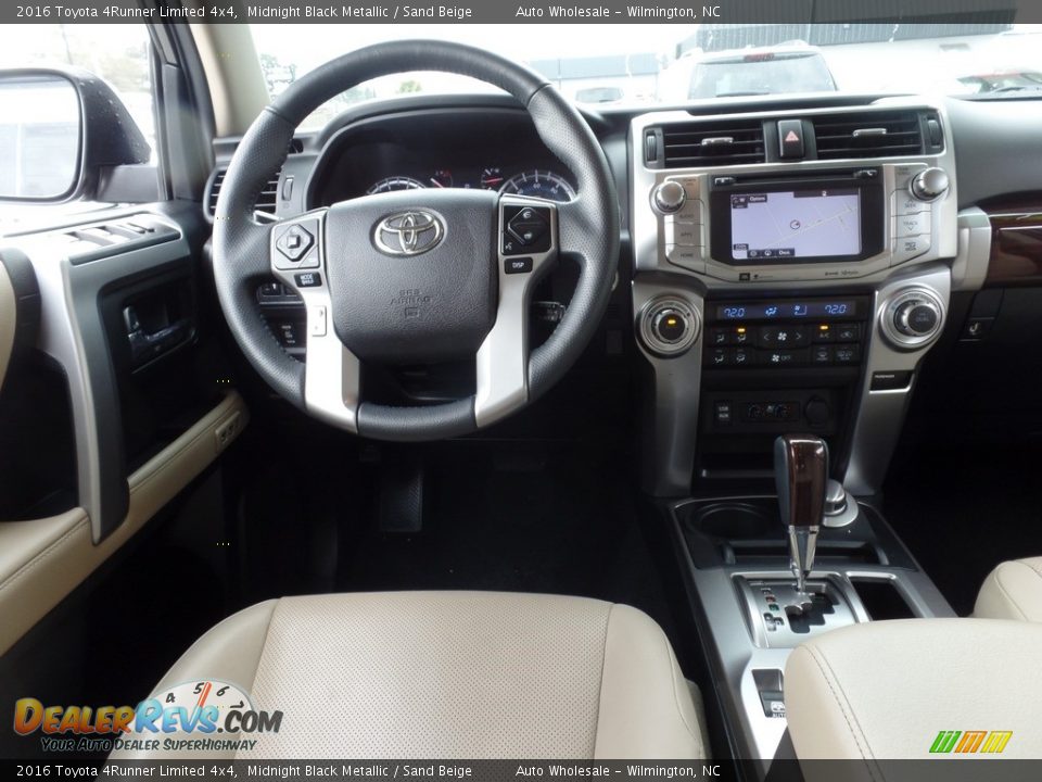 2016 Toyota 4Runner Limited 4x4 Midnight Black Metallic / Sand Beige Photo #15