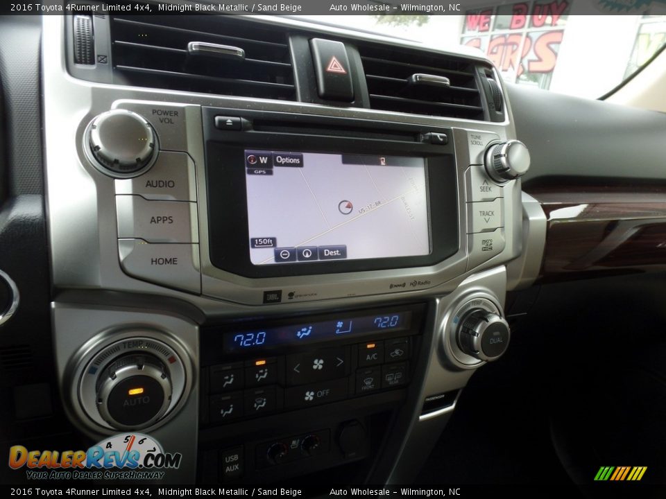 2016 Toyota 4Runner Limited 4x4 Midnight Black Metallic / Sand Beige Photo #17