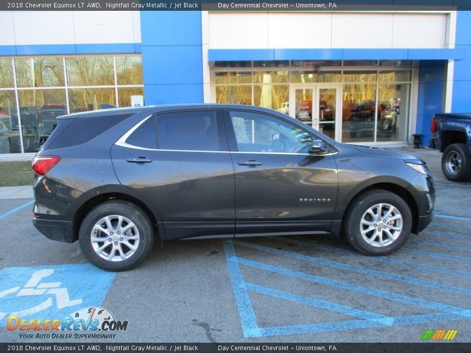 2018 Chevrolet Equinox LT AWD Nightfall Gray Metallic / Jet Black Photo #2