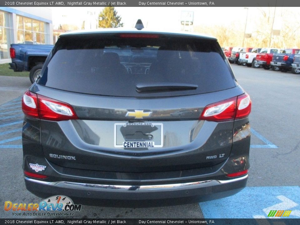 2018 Chevrolet Equinox LT AWD Nightfall Gray Metallic / Jet Black Photo #3