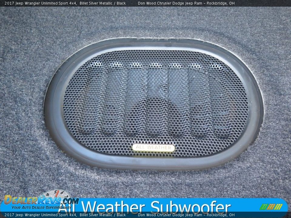 2017 Jeep Wrangler Unlimited Sport 4x4 Billet Silver Metallic / Black Photo #2