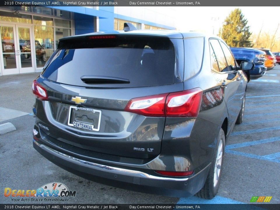 2018 Chevrolet Equinox LT AWD Nightfall Gray Metallic / Jet Black Photo #8