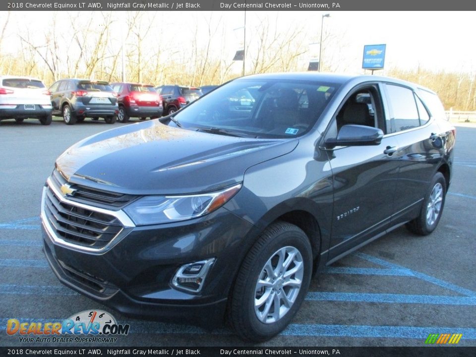 2018 Chevrolet Equinox LT AWD Nightfall Gray Metallic / Jet Black Photo #9