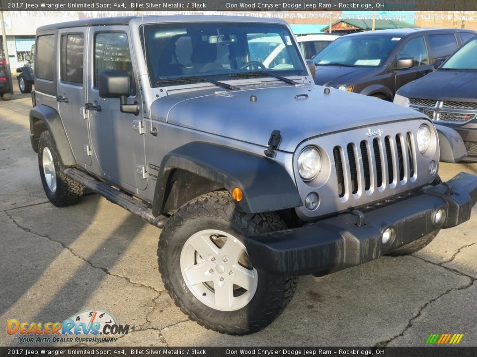 2017 Jeep Wrangler Unlimited Sport 4x4 Billet Silver Metallic / Black Photo #4