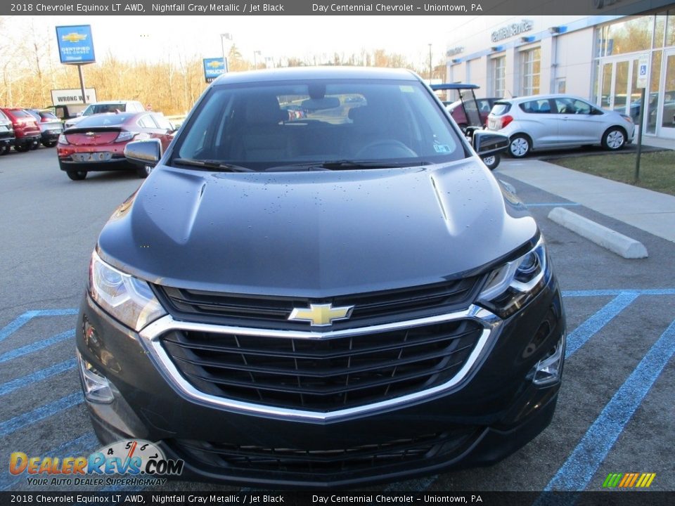 2018 Chevrolet Equinox LT AWD Nightfall Gray Metallic / Jet Black Photo #10