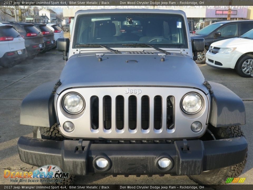 2017 Jeep Wrangler Unlimited Sport 4x4 Billet Silver Metallic / Black Photo #5
