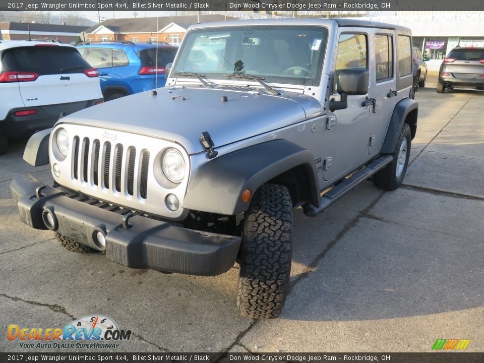 2017 Jeep Wrangler Unlimited Sport 4x4 Billet Silver Metallic / Black Photo #6