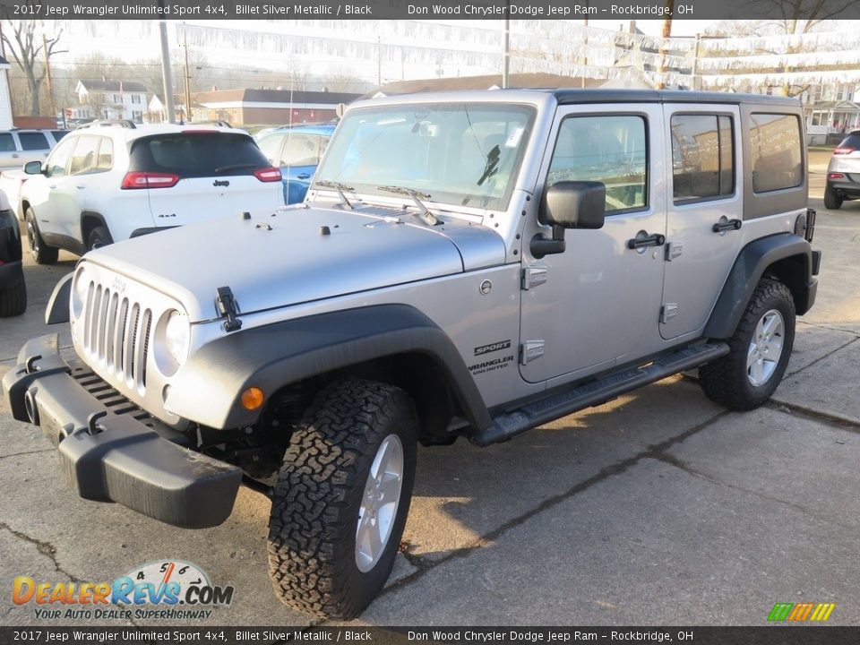2017 Jeep Wrangler Unlimited Sport 4x4 Billet Silver Metallic / Black Photo #7