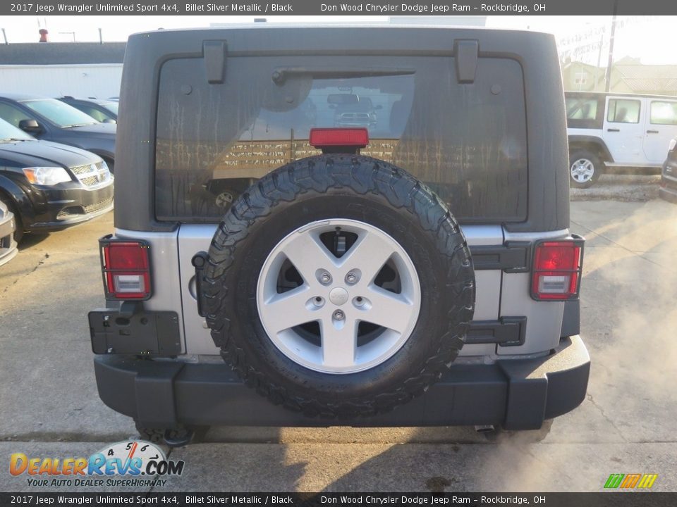 2017 Jeep Wrangler Unlimited Sport 4x4 Billet Silver Metallic / Black Photo #9