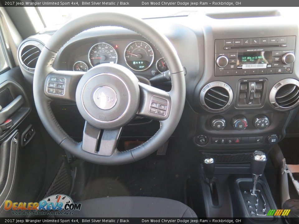 2017 Jeep Wrangler Unlimited Sport 4x4 Billet Silver Metallic / Black Photo #11