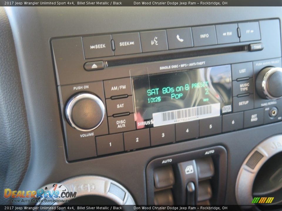 2017 Jeep Wrangler Unlimited Sport 4x4 Billet Silver Metallic / Black Photo #14