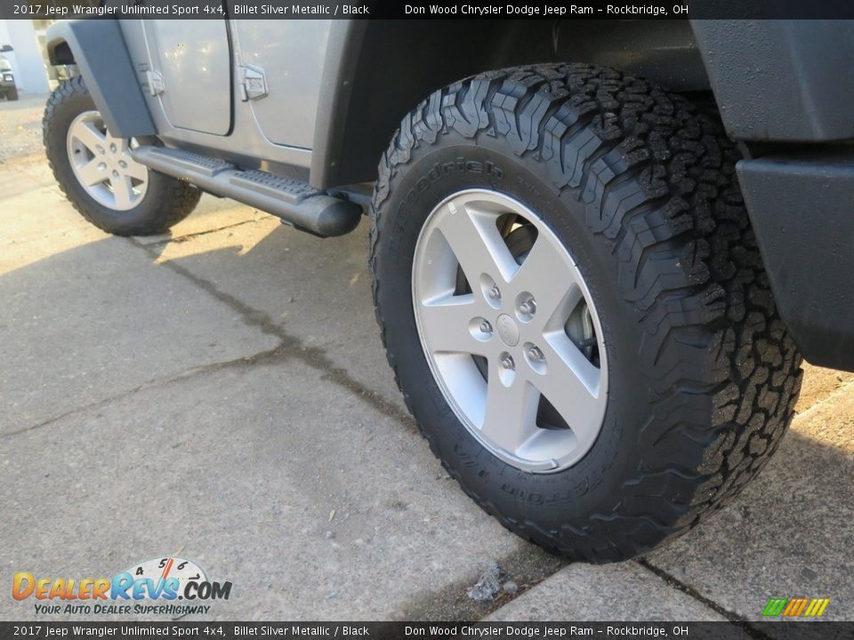 2017 Jeep Wrangler Unlimited Sport 4x4 Billet Silver Metallic / Black Photo #17