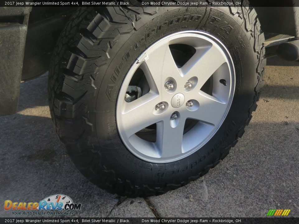 2017 Jeep Wrangler Unlimited Sport 4x4 Billet Silver Metallic / Black Photo #18