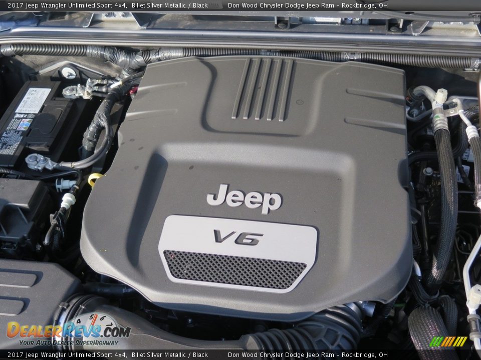 2017 Jeep Wrangler Unlimited Sport 4x4 Billet Silver Metallic / Black Photo #21