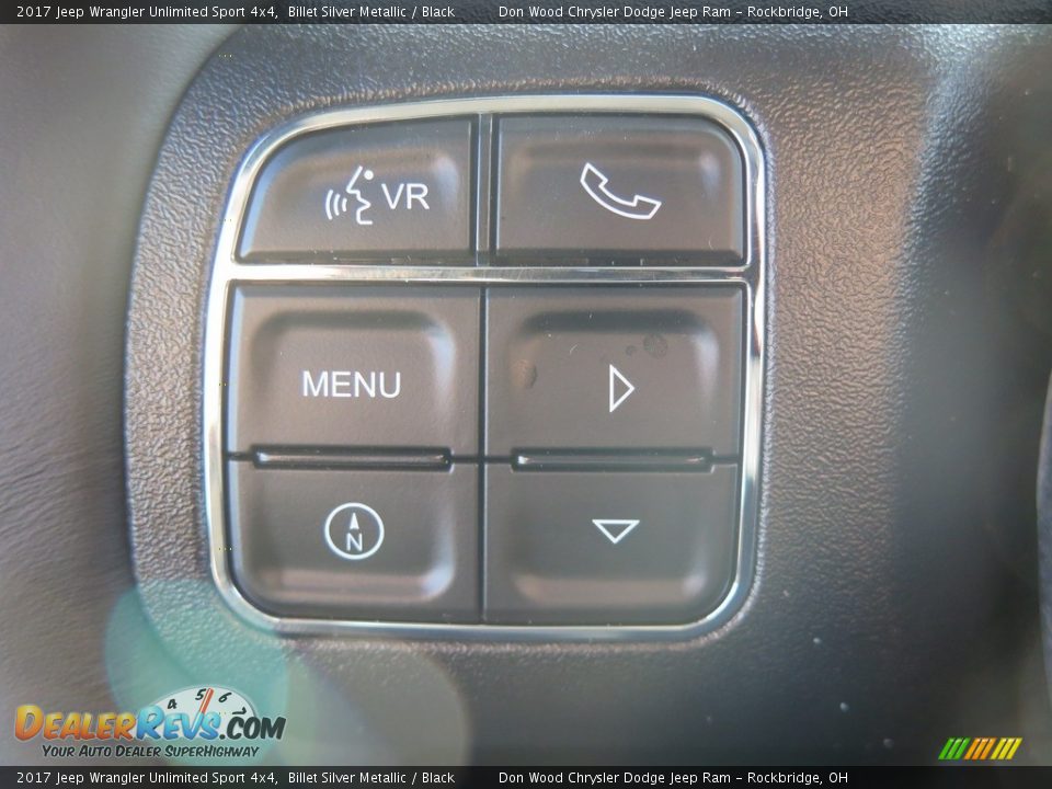 2017 Jeep Wrangler Unlimited Sport 4x4 Billet Silver Metallic / Black Photo #22