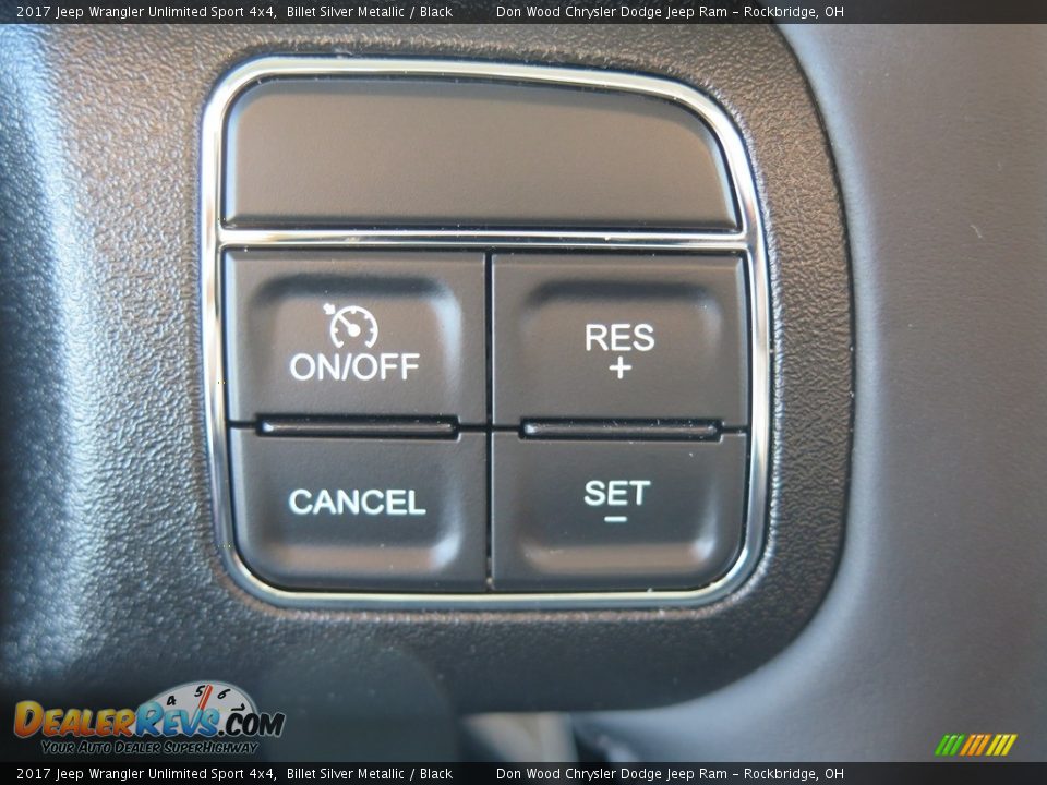 2017 Jeep Wrangler Unlimited Sport 4x4 Billet Silver Metallic / Black Photo #23