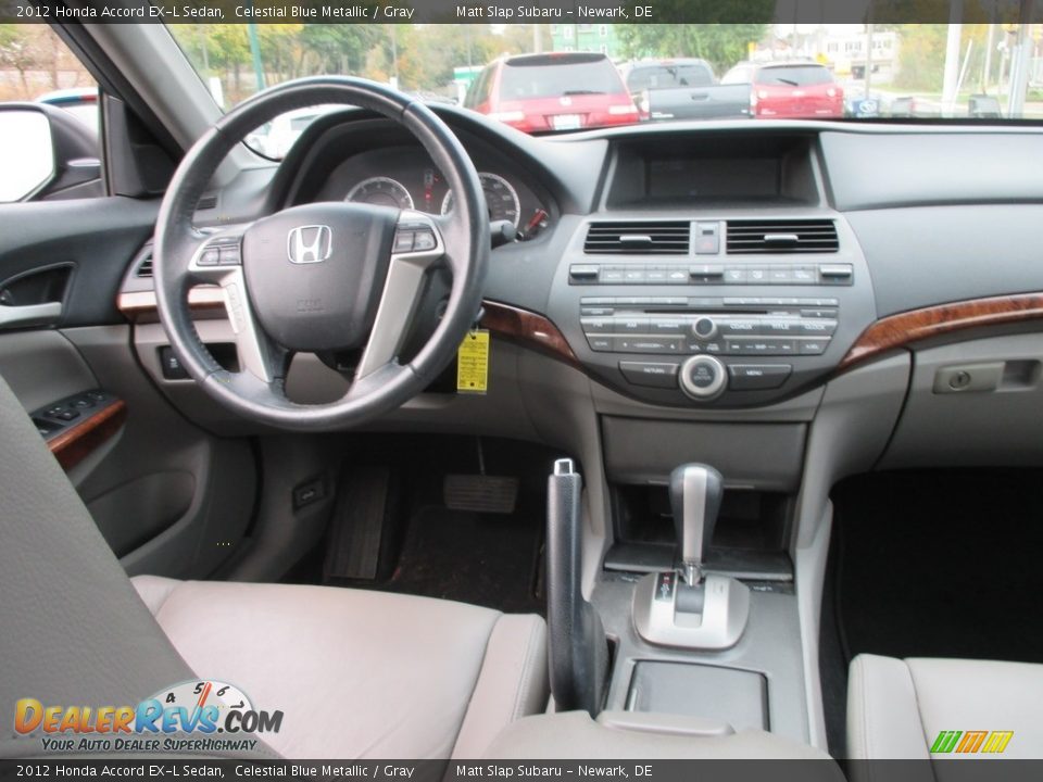 2012 Honda Accord EX-L Sedan Celestial Blue Metallic / Gray Photo #10