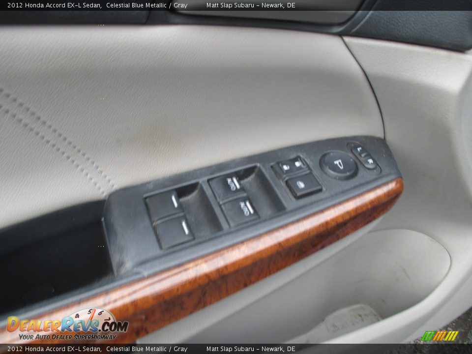 2012 Honda Accord EX-L Sedan Celestial Blue Metallic / Gray Photo #15