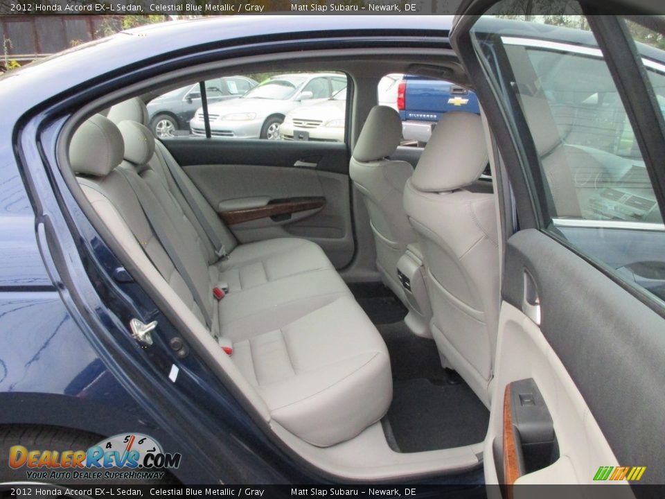 2012 Honda Accord EX-L Sedan Celestial Blue Metallic / Gray Photo #19
