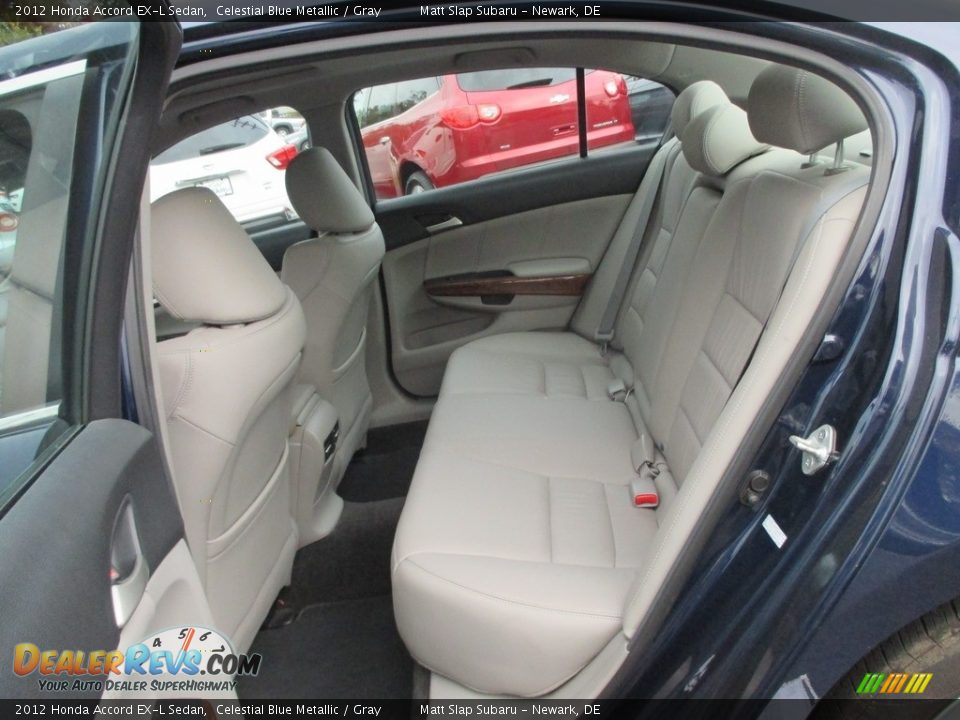2012 Honda Accord EX-L Sedan Celestial Blue Metallic / Gray Photo #22