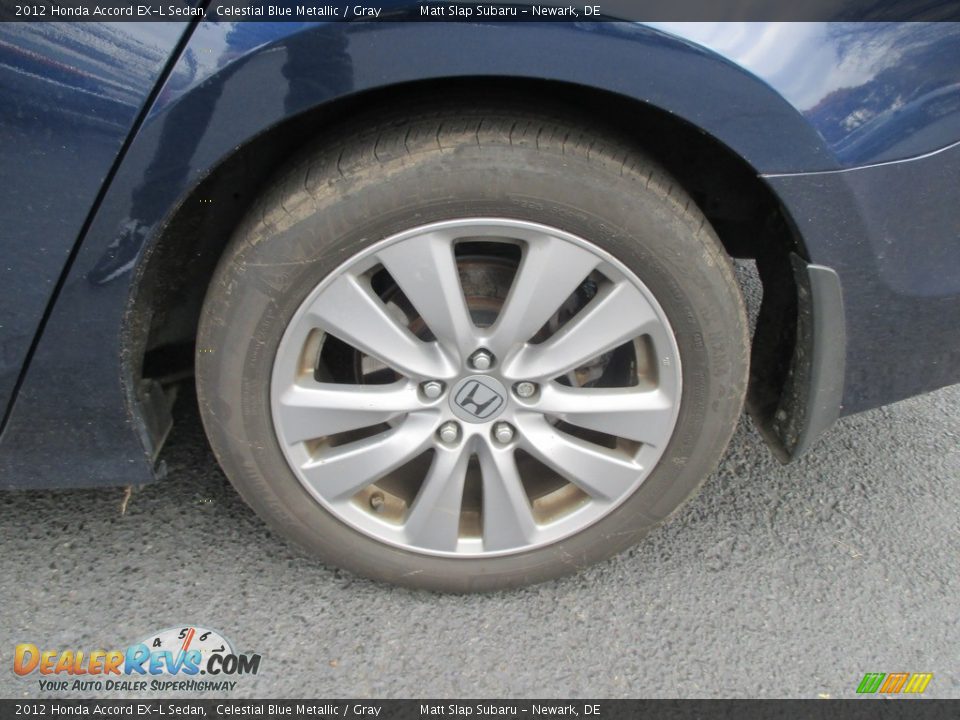 2012 Honda Accord EX-L Sedan Celestial Blue Metallic / Gray Photo #23