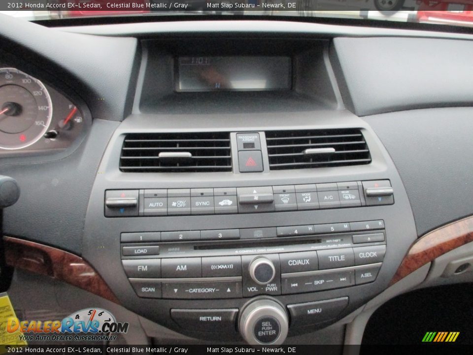 2012 Honda Accord EX-L Sedan Celestial Blue Metallic / Gray Photo #26