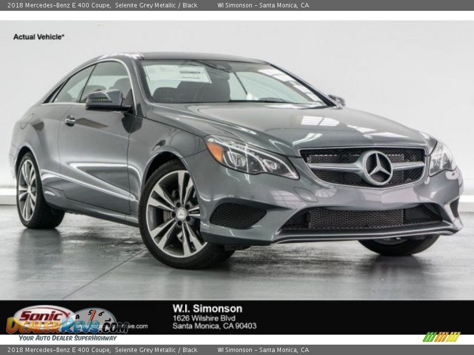 2018 Mercedes-Benz E 400 Coupe Selenite Grey Metallic / Black Photo #1