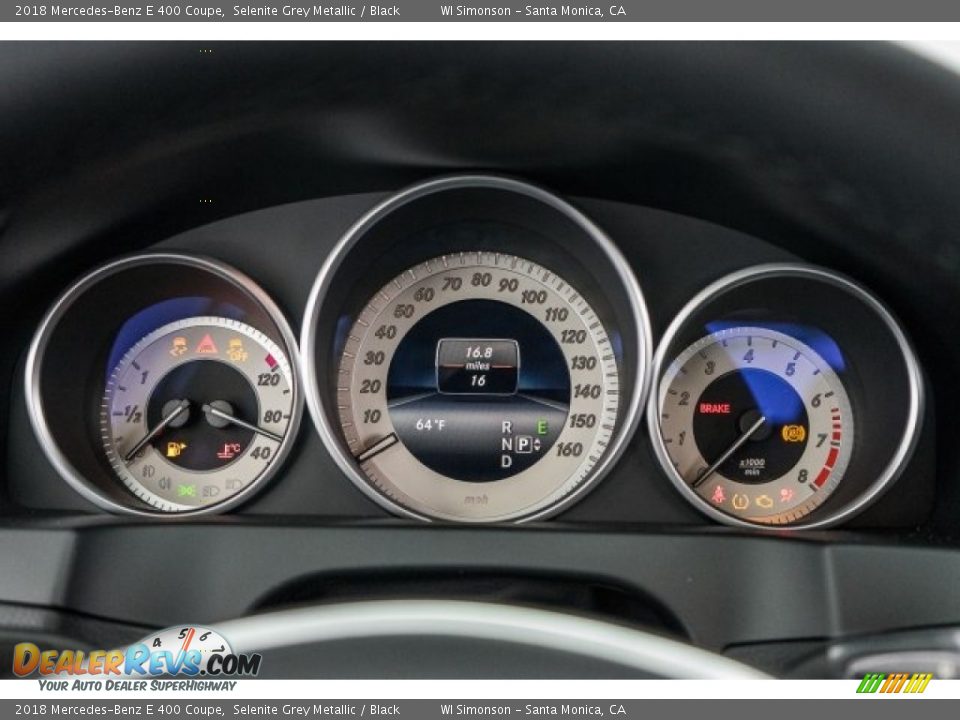 2018 Mercedes-Benz E 400 Coupe Selenite Grey Metallic / Black Photo #7