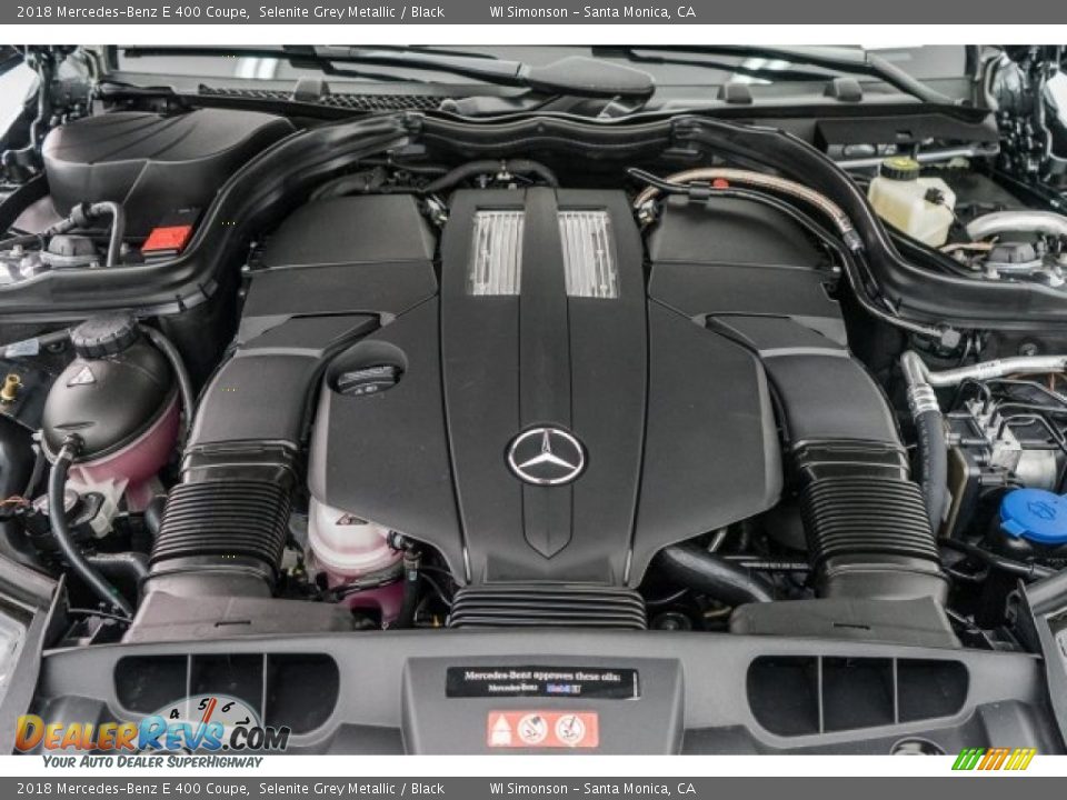 2018 Mercedes-Benz E 400 Coupe Selenite Grey Metallic / Black Photo #8
