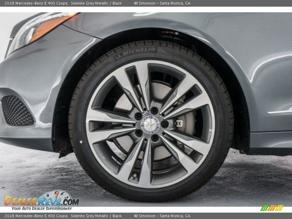 2018 Mercedes-Benz E 400 Coupe Selenite Grey Metallic / Black Photo #9