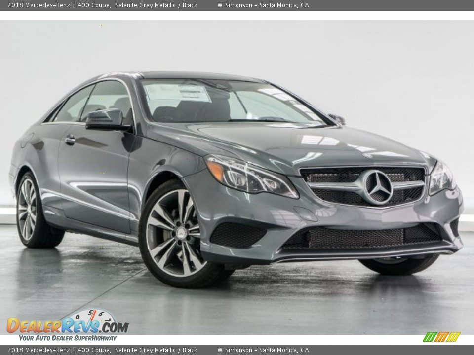 2018 Mercedes-Benz E 400 Coupe Selenite Grey Metallic / Black Photo #12