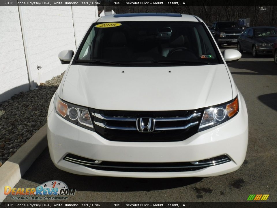 2016 Honda Odyssey EX-L White Diamond Pearl / Gray Photo #5
