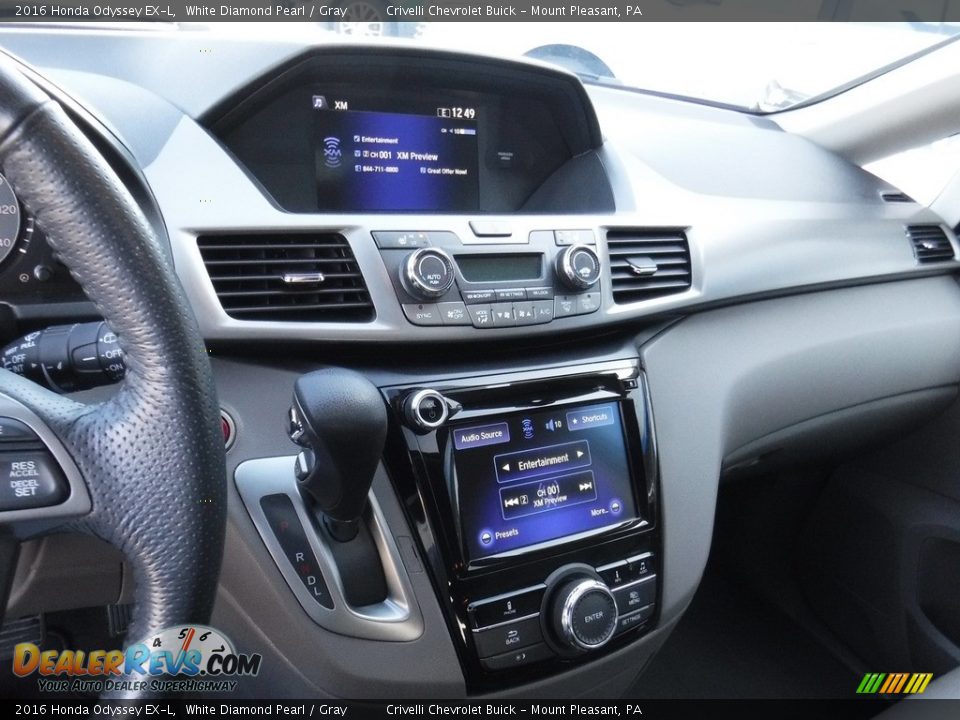 2016 Honda Odyssey EX-L White Diamond Pearl / Gray Photo #20