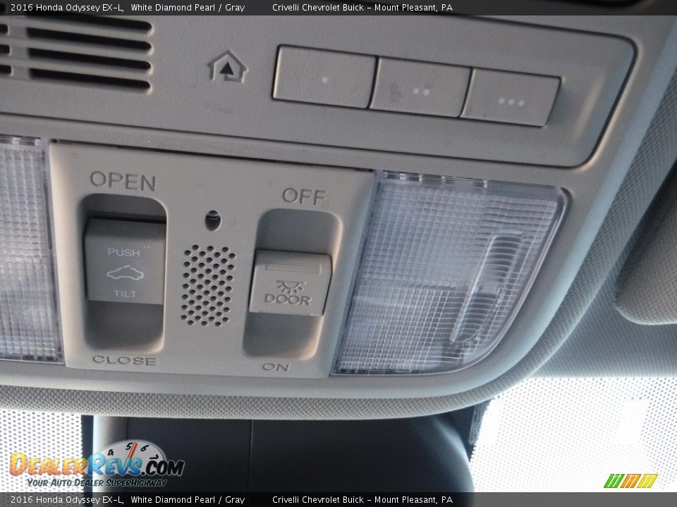 2016 Honda Odyssey EX-L White Diamond Pearl / Gray Photo #28