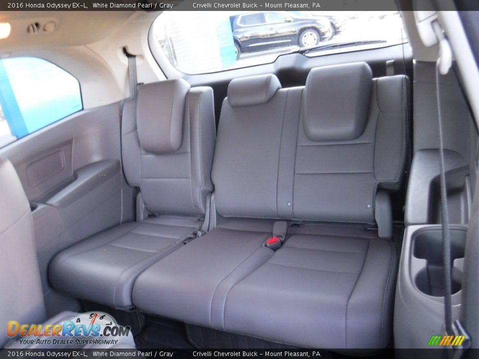 2016 Honda Odyssey EX-L White Diamond Pearl / Gray Photo #36