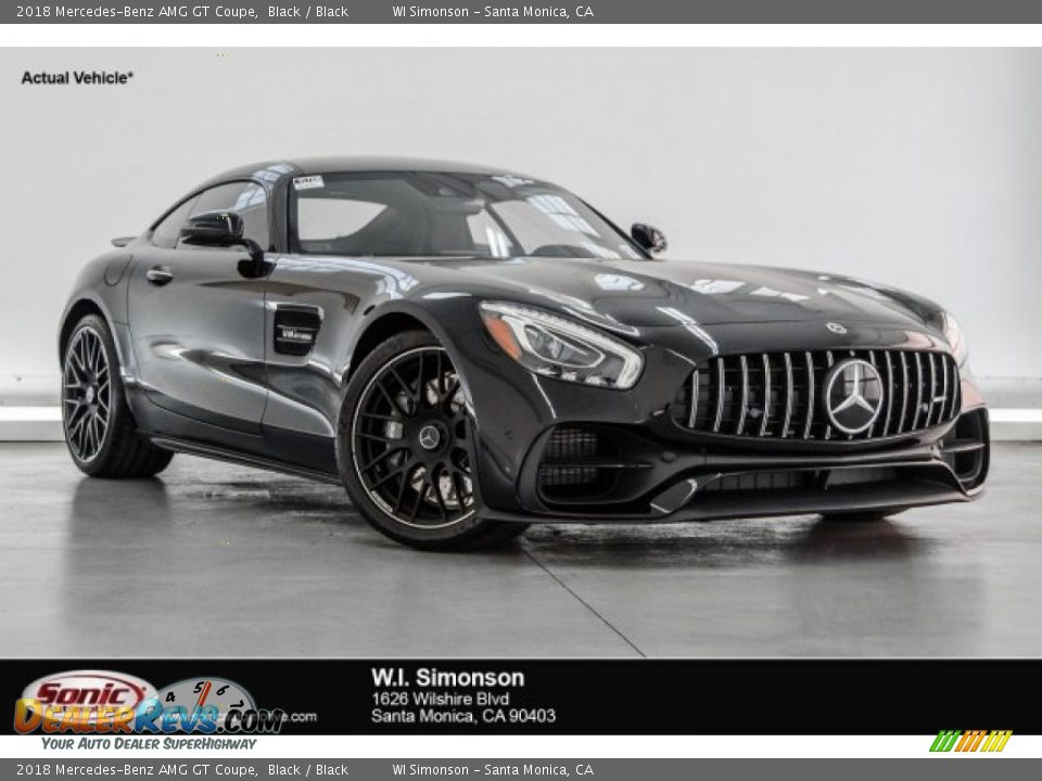 2018 Mercedes-Benz AMG GT Coupe Black / Black Photo #1