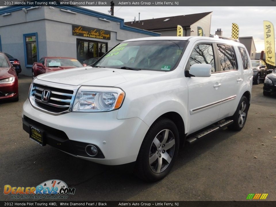 2012 Honda Pilot Touring 4WD White Diamond Pearl / Black Photo #1