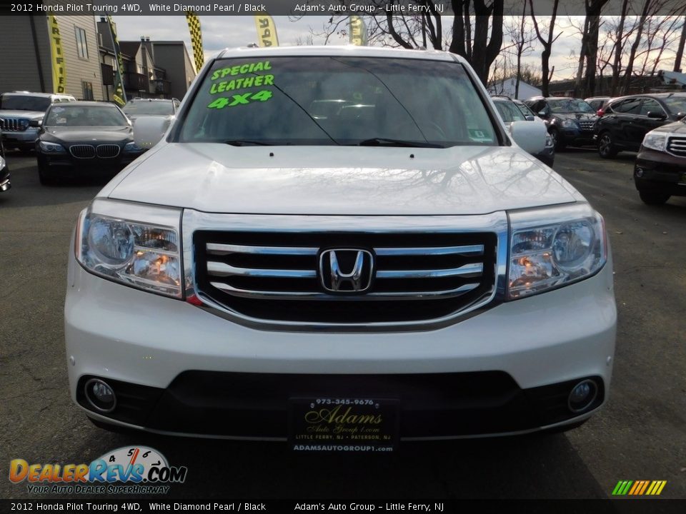 2012 Honda Pilot Touring 4WD White Diamond Pearl / Black Photo #2